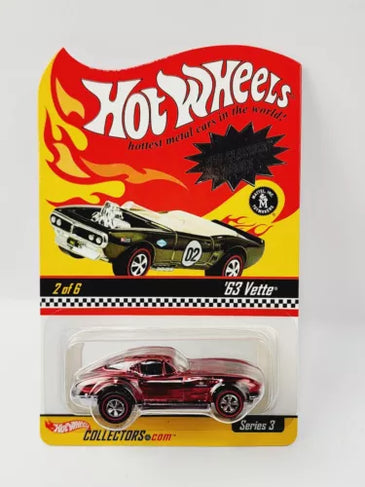 HOT WHEELS RLC NEO CLASSICS RED '63 VETTE