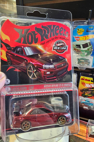 HOT WHEELS RLC RED NISSAN SKYLINE GT-R (BNR34)