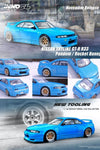 Inno64 Nissan Skyline GT-R R33 Blue ROCKET BUNNY