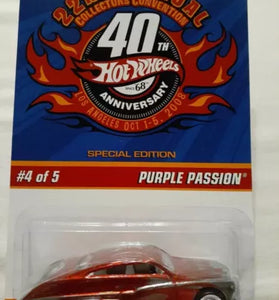 HOT WHEELS 22ND CONVENTION RED PURPLE PASSION 1/3000
