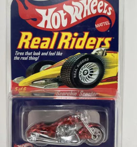 HOT WHEELS RLC REAL RIDERS RED SCORCHIN' SCOOTER