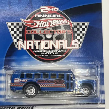 HOT WHEELS 2ND NATIONALS BLUE S'COOL BUS w/RR'S