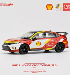 Pop Race 1:64 Honda Civic Type R FLF5 Shell Oil