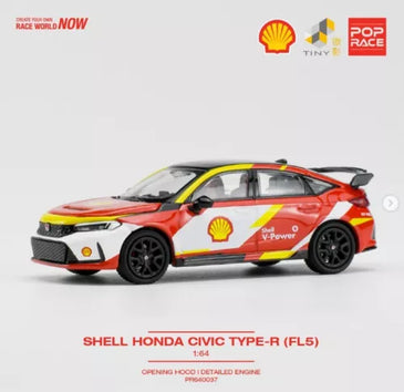 Pop Race 1:64 Honda Civic Type R FLF5 Shell Oil