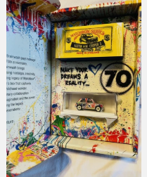 Mattel Creations Matchbox X Mr Brainwash 1964 Austin Mini Cooper S Grafitti