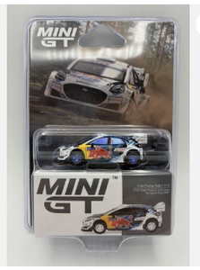 MINI GT #1074 - CHASE - FORD PUMA RALLY1 #16 2024 RALLY FINLAND M-SPORT WRT