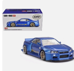 KAIDO HOUSE #158 BLUE NISSAN SKYLINE GT-R (R34) SEALED
