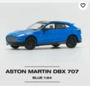Pop Race Aston Martin DBX 707 - Blue 1:64 Scale Diecast Car PR640031