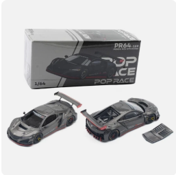 Pop Race 1:64 Honda NSX GT3 EVO22 Carbon Edition Diecast Model Car PR640159