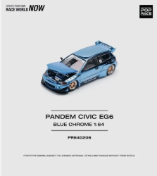 Pop Race Pandem Blue Honda Civic EG6 - PR64-206