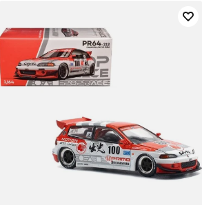 Pop Race PR640212 1/64 Pandem Civic EG6 V1.5 RHD (Right Hand Drive)