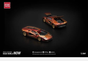 Pop Race 1:64 Lamborghini Countach LPI 800-4 Blu Hal #175