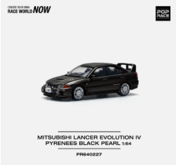 Pop Race Mitsubishi Lancer Evolution IV Pyrenees Black Pearl #640227 1/64