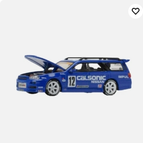 Pop Race PR64-59 Hong Kong GTR R34 Stagea Calsonic #12 1:64