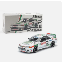 Pop Race 1:64 Nissan Skyline GT-R BNR32 #23 Winner 1990 Macau Guia Race PR640194