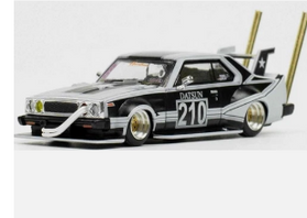 POP RACE - NISSAN Skyline C210 Bosozoku Matte Black - 1/64 - PR64-73