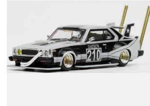 POP RACE - NISSAN Skyline C210 Bosozoku Matte Black - 1/64 - PR64-73