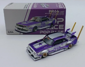 Pop Race Nissan Skyline GT-R V8 Drift (Hakosuka) - Dark Chrome 1:64 Car PR64-97