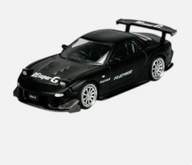 POP RACE MAZDA RX7 RE-AMEMIYA BLACK 1:64  PR64-255