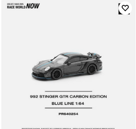 POP RACE PR-64-254 992 STINGER GTR CARBON EDITION