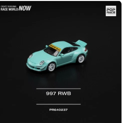 POP RACE PR-64-102 LIGHT BLUE RWB 997 PORSCHE
