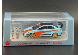 CM Model Mitsubishi Lancer Evolution X Varis Widebody Blue 1/64
