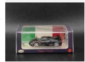 CM Model Pagani Imola Metallic Gray 1/64 w/EXTRA WHEELS
