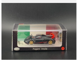 CM Model Pagani Imola Full Dry Carbon Black 1/64 w/EXTRA WHEELS