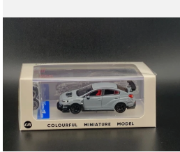 CM Model Subaru Impreza WRX STi Varis S4 Wide Body Gray w/ extra set wheels 1/64