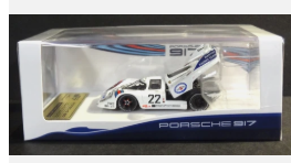 CURITIBA IXO 1:64 - WHITE - PORSCHE 917 KH 24 HR LeMANS 1971 WINNER #22