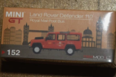 MINI GT #152 LANDROVER DEFENDER 110 ROYAL MAIL POST BUS