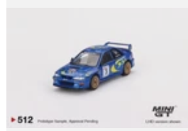 MINI GT #512 SUBARU IMPREZA WRX97 1997 SANREMO WINNER #3