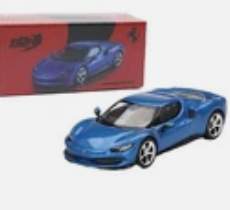BBR MODELS BLUE FERRARI 296 GTB
