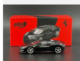 BBR MODELS BLACK FERRARI 296 GTB