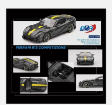 BBR MODELS GRIGIO FERRARI 296 GTB