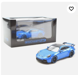 MINICHAMPS 64 SHARK BLUE PORSCHE 911 (922) GT3