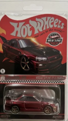 HOT WHEELS RLC RED NISSAN SKYLINE GT-R (BNR34)