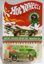 HOT WHEELS RLC 2003 HOLIDAY EDITION GREEN VW BEACH BOMB TOO
