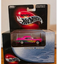 HOT WHEELS 100% BLACK BOX PINK '69 BUICK RIVIERA LOWRIDER