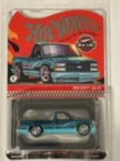HOT WHEELS RLC AQUA 1990 CHEVY 454 SS