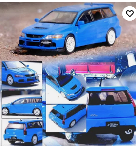 Inno64 1:64 Lancer Evolution IX Wagon - Blue