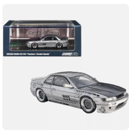 Inno64 Models Nissan Silvia S13 V1 Pandem Rocket Bunny Silver