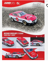 Inno64 1:64 Nissan Fairlady Z (S30) - Coca Cola Livery