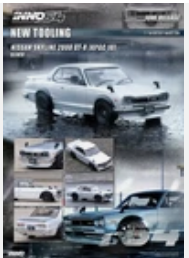 Inno64 1:64 Nissan Skyline 2000 GT-R (KPGC10) Silver