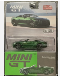 Mini GT Bentley Mulliner Bacalar Scarab Green Model #492