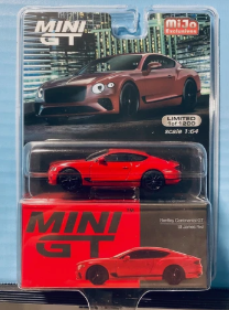 MINI GT BENTLEY CONTINENTAL GT ST JAMES RED LHD MIJO EXCLUSIVES #216