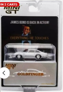 Mini GT 1:64 Aston Martin DB5 James Bond 007 Goldfinger #900 ENGLISH
