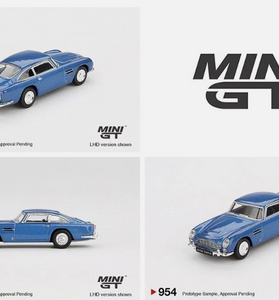 Mini GT 1:64 Aston Martin DB5 – Sierra Blue Diecast Model MGT00954