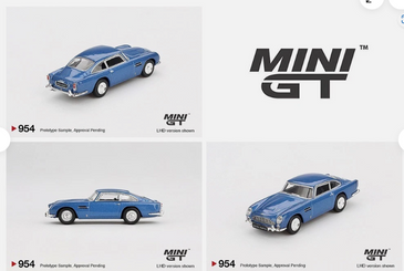 Mini GT 1:64 Aston Martin DB5 – Sierra Blue Diecast Model MGT00954
