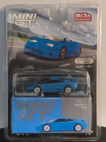 MINI GT #644 Bugatti EB110 GT Blu Bugatti 1:64